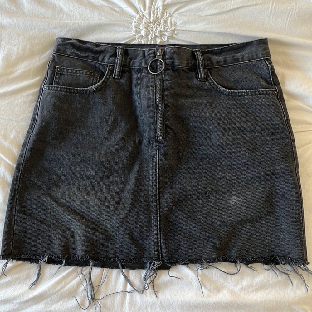 All Saints Denim Skirt